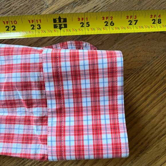 BILLY REID Red Check Gingham Long Sleeve 100% Cotton Shirt   Mens Size XL - Picture 8 of 8